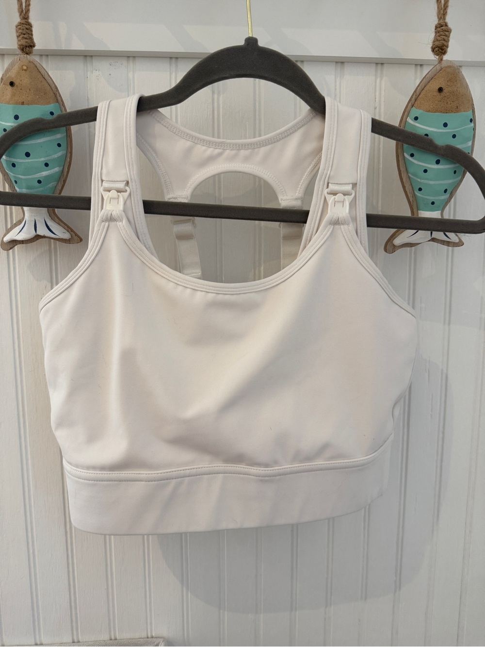 Kiss active max Support Nursing Sports Bra - White